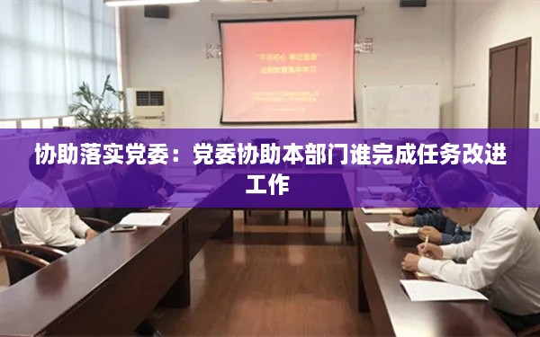 協(xié)助落實(shí)黨委：黨委協(xié)助本部門誰完成任務(wù)改進(jìn)工作 