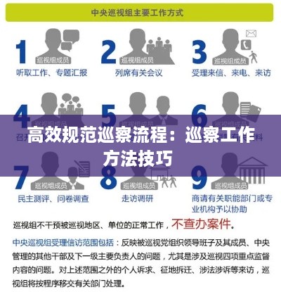 高效規(guī)范巡察流程：巡察工作方法技巧 