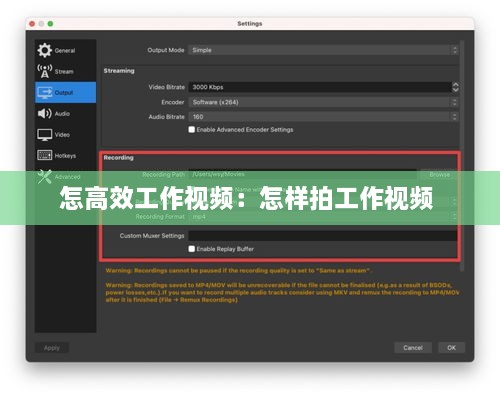 怎高效工作視頻：怎樣拍工作視頻 