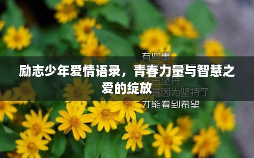 勵志少年愛情語錄，青春力量與智慧之愛的綻放