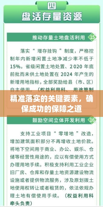 精準(zhǔn)落實(shí)的關(guān)鍵要素，確保成功的保障之道