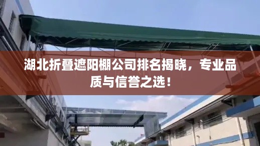 湖北折疊遮陽棚公司排名揭曉，專業(yè)品質(zhì)與信譽(yù)之選！