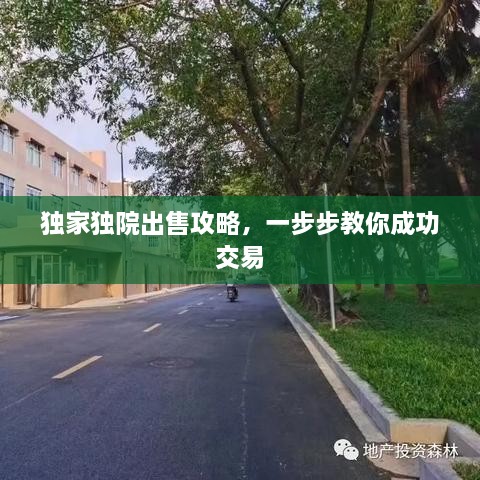 獨(dú)家獨(dú)院出售攻略，一步步教你成功交易