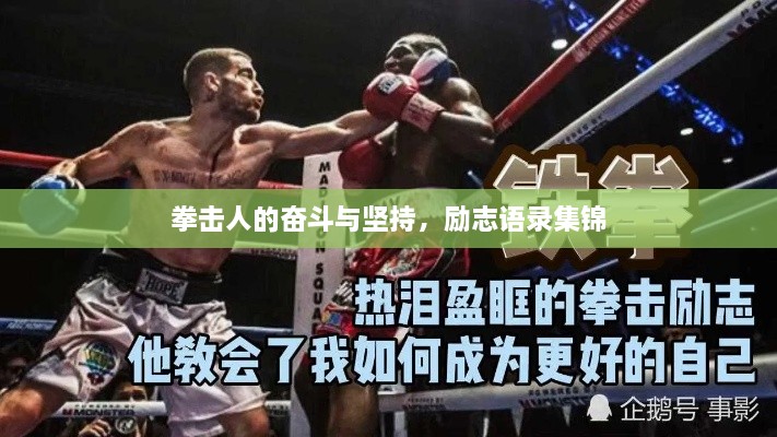 拳擊人的奮斗與堅持，勵志語錄集錦