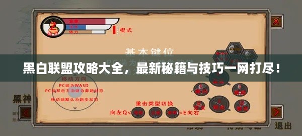 黑白聯(lián)盟攻略大全，最新秘籍與技巧一網(wǎng)打盡！