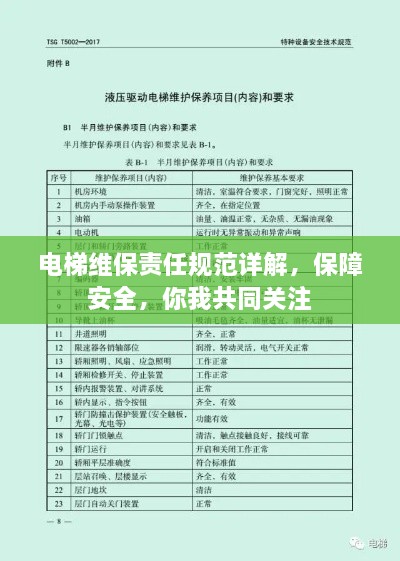 電梯維保責(zé)任規(guī)范詳解，保障安全，你我共同關(guān)注