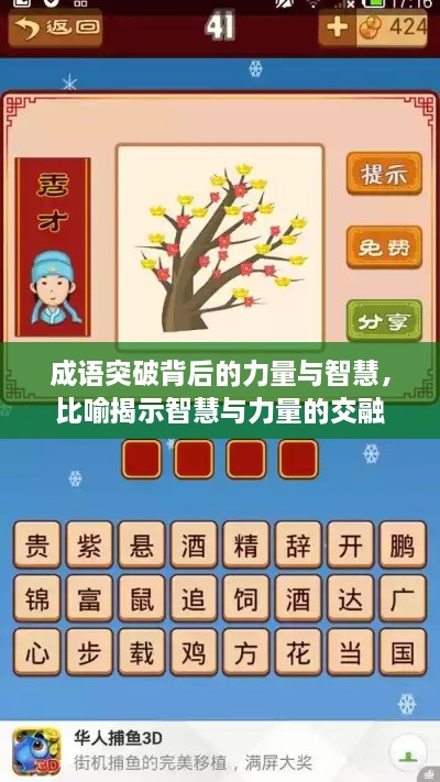 成語突破背后的力量與智慧，比喻揭示智慧與力量的交融