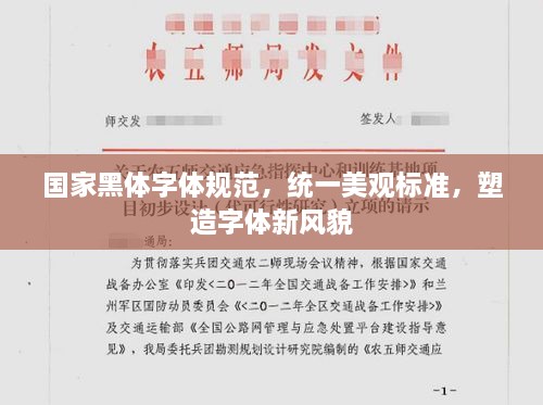 國家黑體字體規(guī)范，統(tǒng)一美觀標(biāo)準(zhǔn)，塑造字體新風(fēng)貌