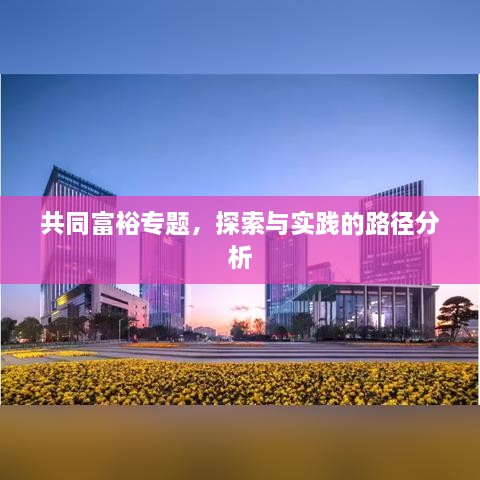 共同富裕專題，探索與實(shí)踐的路徑分析