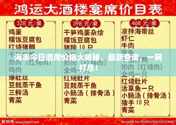 海豐今日酒席價(jià)格大揭秘，最新查詢，一網(wǎng)打盡！