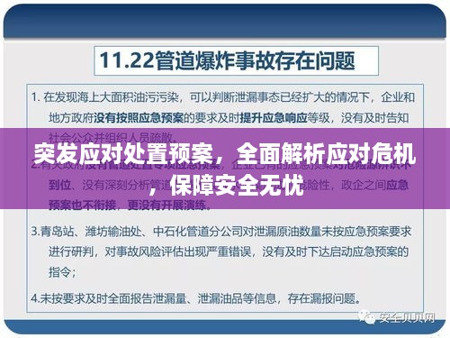突發(fā)應(yīng)對(duì)處置預(yù)案，全面解析應(yīng)對(duì)危機(jī)，保障安全無憂