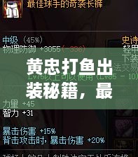 黃忠打魚出裝秘籍，最新攻略，助你輕松掌握游戲技巧！