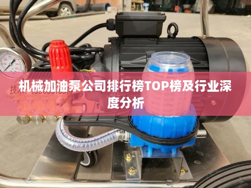 機(jī)械加油泵公司排行榜TOP榜及行業(yè)深度分析