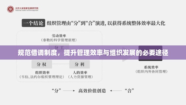 規(guī)范借調制度，提升管理效率與組織發(fā)展的必要途徑