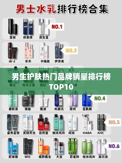 男生護(hù)膚熱門品牌銷量排行榜TOP10