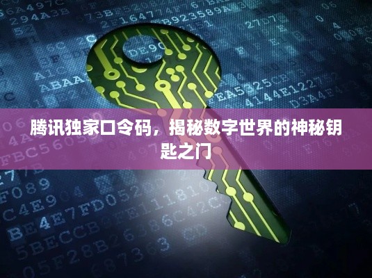 騰訊獨(dú)家口令碼，揭秘?cái)?shù)字世界的神秘鑰匙之門(mén)